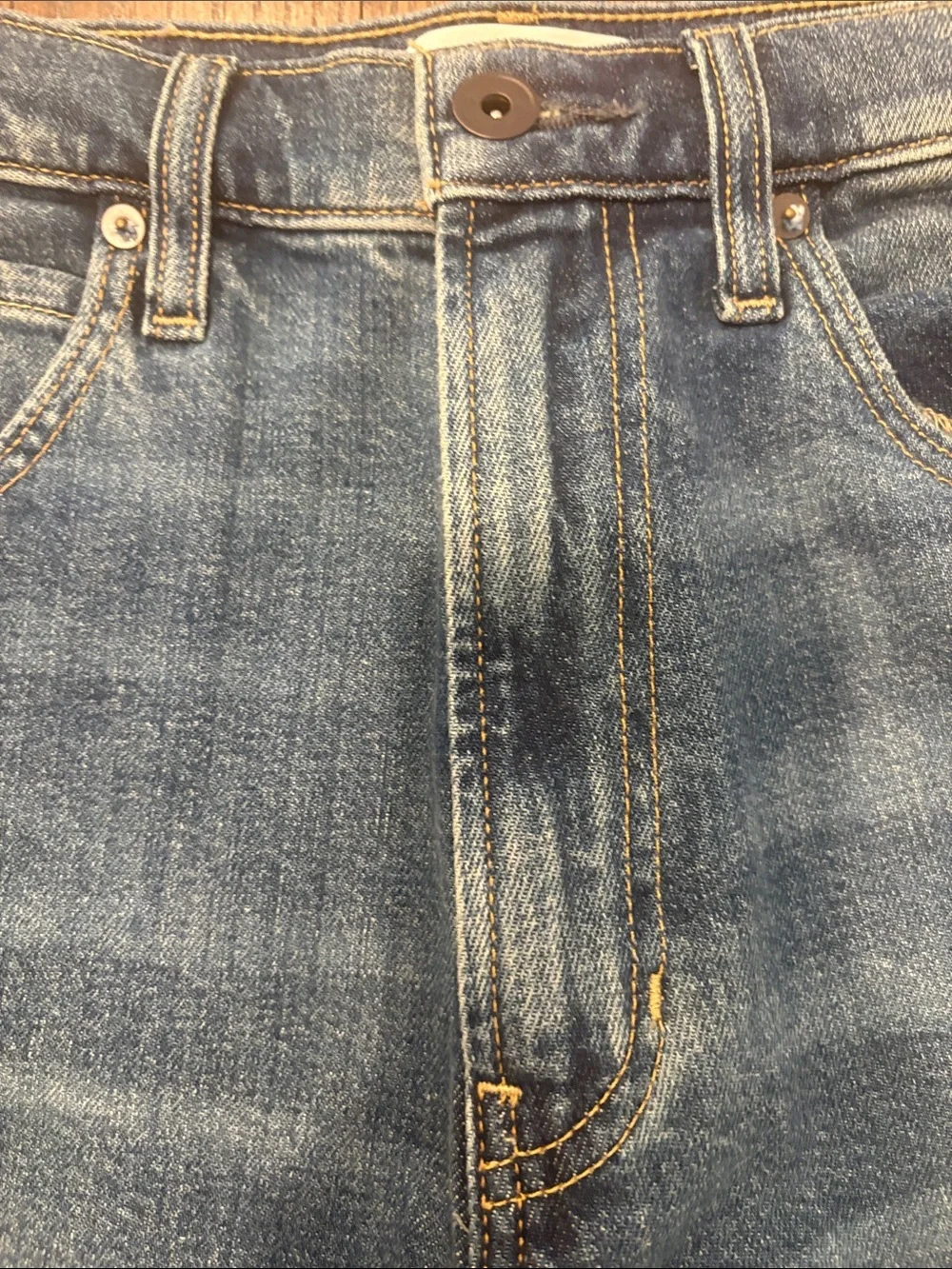 BR Banana Republic Classic Men’s Blue Washed Straight-Leg Jeans 31/30